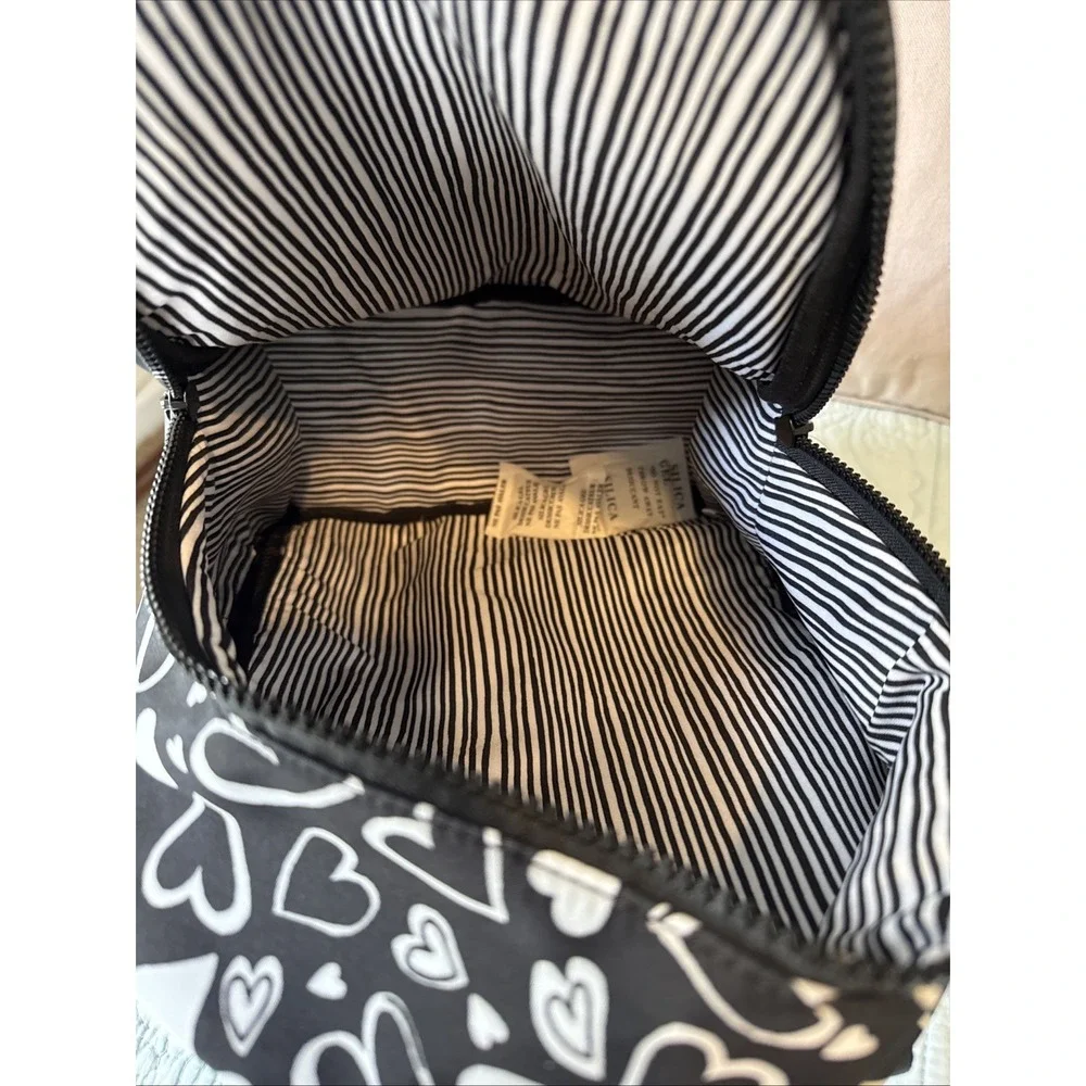 Brighton ENDLESS LOVE Backpack $150 Retail NWT Black‎ & White